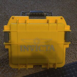 3 Slot Invicta Bright Yellow Impact Watch Case